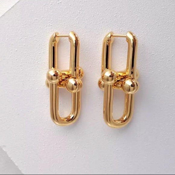 💫Insta chain link earrings - Picture 2 of 7